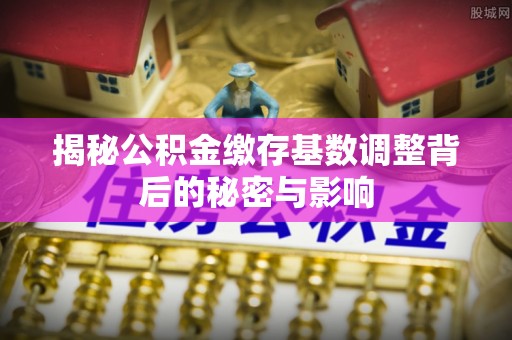 东湖揭秘公积金缴存基数调整背后的秘密与影响