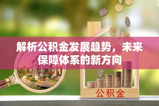东湖解析公积金发展趋势，未来保障体系的新方向