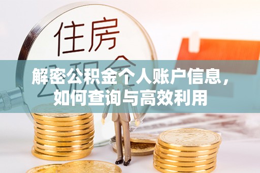 东湖解密公积金个人账户信息，如何查询与高效利用