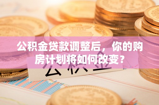 东湖公积金贷款调整后，你的购房计划将如何改变？