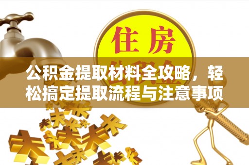 东湖公积金提取材料全攻略，轻松搞定提取流程与注意事项