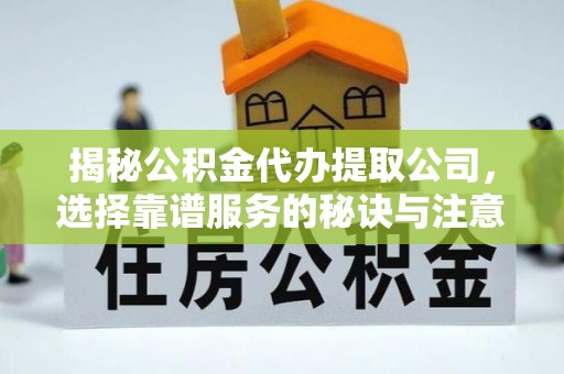 东湖揭秘公积金代办提取公司，选择靠谱服务的秘诀与注意事项