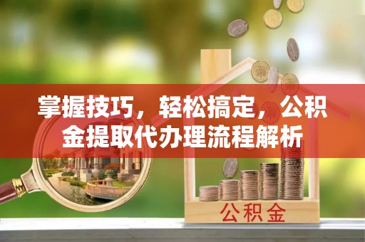 东湖掌握技巧，轻松搞定，公积金提取代办理流程解析