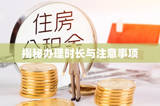 东湖揭秘办理时长与注意事项