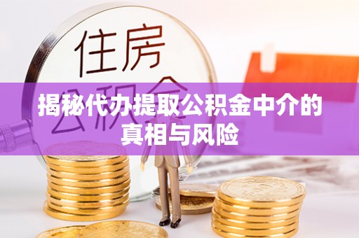 东湖揭秘代办提取公积金中介的真相与风险