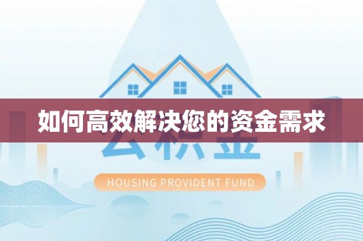 东湖如何高效解决您的资金需求