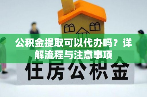 东湖公积金提取可以代办吗？详解流程与注意事项