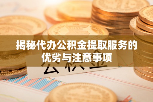 东湖揭秘代办公积金提取服务的优劣与注意事项