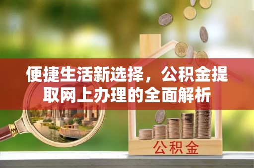 东湖便捷生活新选择，公积金提取网上办理的全面解析