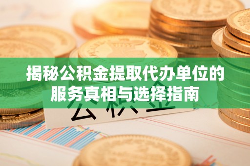东湖揭秘公积金提取代办单位的服务真相与选择指南
