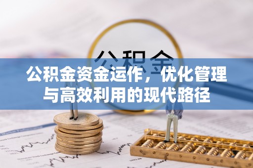 东湖公积金资金运作，优化管理与高效利用的现代路径