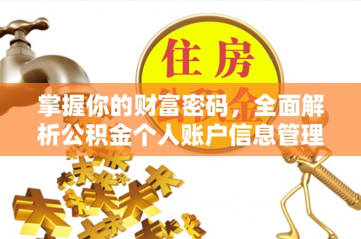 东湖掌握你的财富密码，全面解析公积金个人账户信息管理与优化
