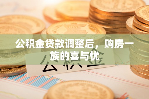 东湖公积金贷款调整后，购房一族的喜与忧