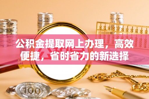 东湖公积金提取网上办理，高效便捷，省时省力的新选择