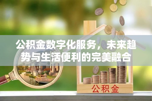 东湖公积金数字化服务，未来趋势与生活便利的完美融合