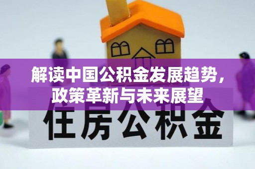 东湖解读中国公积金发展趋势，政策革新与未来展望