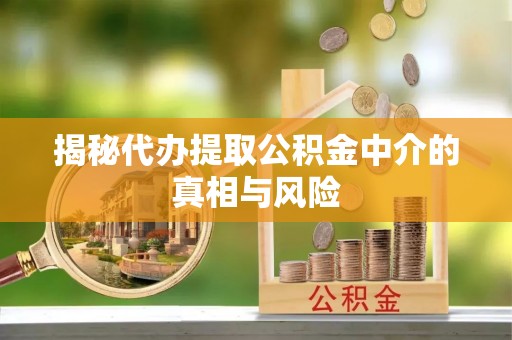 东湖揭秘代办提取公积金中介的真相与风险