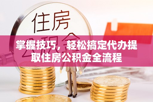 东湖掌握技巧，轻松搞定代办提取住房公积金全流程