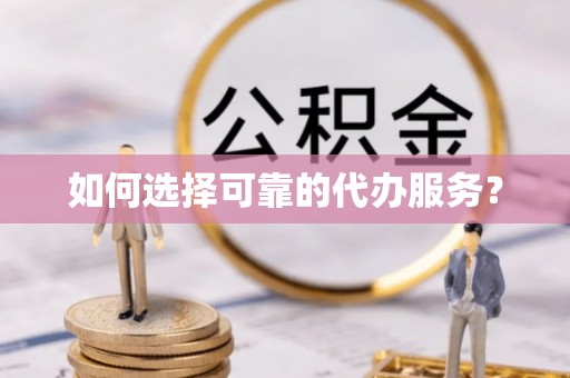 东湖如何选择可靠的代办服务？