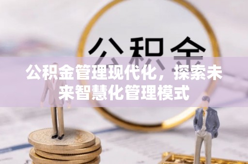 东湖公积金管理现代化，探索未来智慧化管理模式