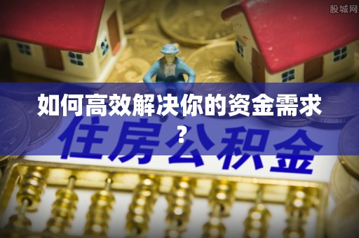 东湖如何高效解决你的资金需求？