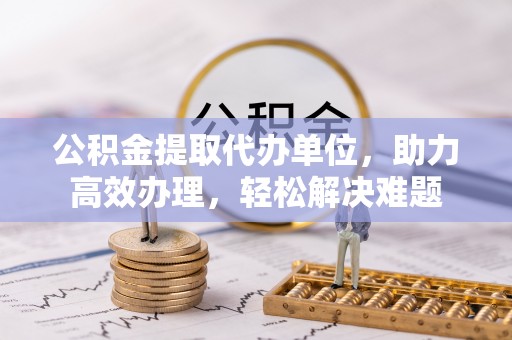 东湖公积金提取代办单位，助力高效办理，轻松解决难题