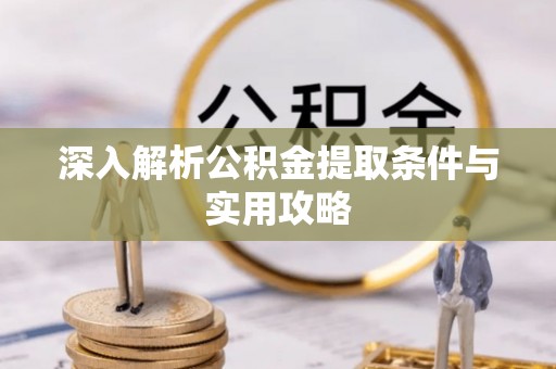 东湖深入解析公积金提取条件与实用攻略