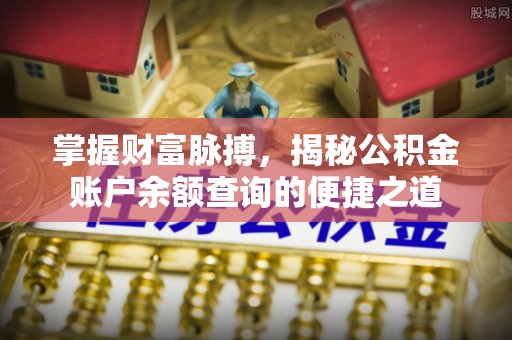 东湖掌握财富脉搏，揭秘公积金账户余额查询的便捷之道