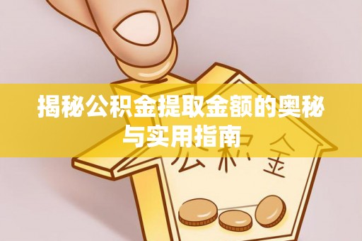 东湖揭秘公积金提取金额的奥秘与实用指南