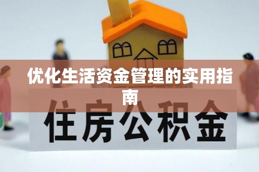 东湖优化生活资金管理的实用指南