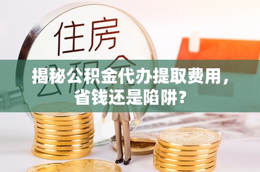 东湖揭秘公积金代办提取费用，省钱还是陷阱？