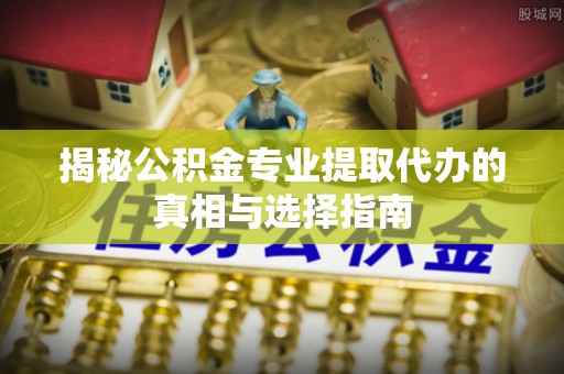 东湖揭秘公积金专业提取代办的真相与选择指南