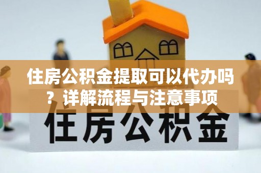 东湖住房公积金提取可以代办吗？详解流程与注意事项