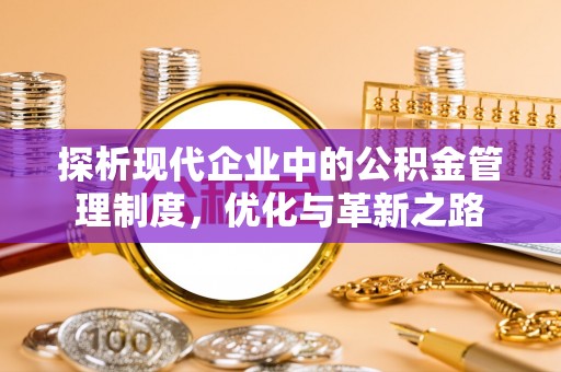 东湖探析现代企业中的公积金管理制度，优化与革新之路