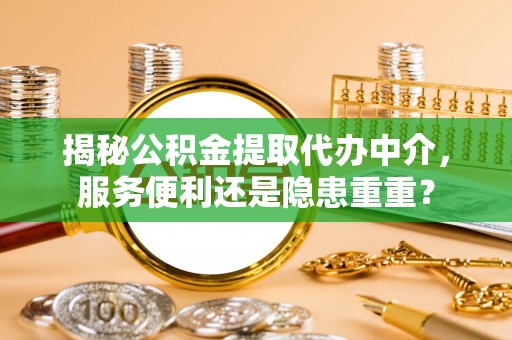 东湖揭秘公积金提取代办中介，服务便利还是隐患重重？