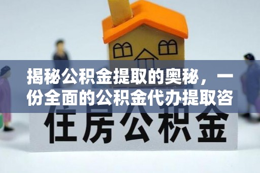 东湖揭秘公积金提取的奥秘，一份全面的公积金代办提取咨询指南