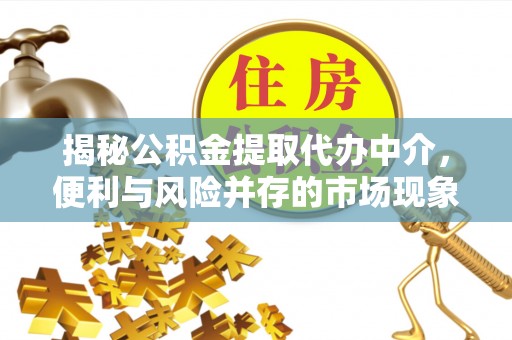 东湖揭秘公积金提取代办中介，便利与风险并存的市场现象