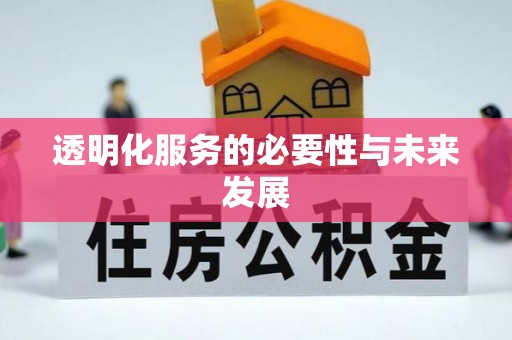 东湖透明化服务的必要性与未来发展