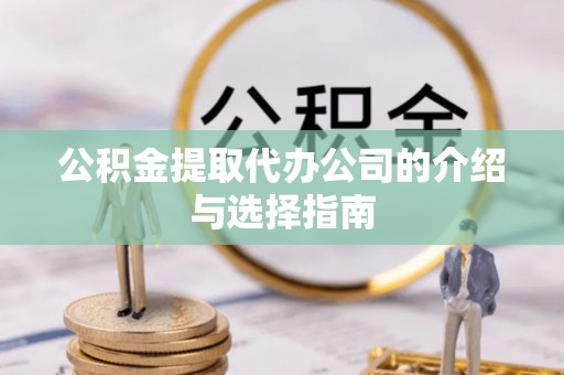 东湖公积金提取代办公司的介绍与选择指南