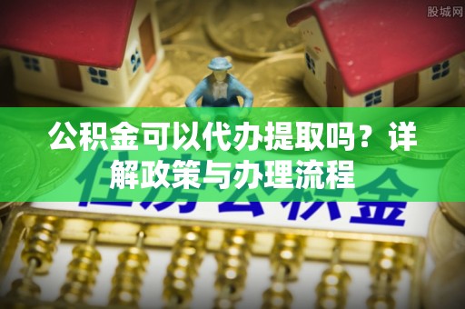 东湖公积金可以代办提取吗？详解政策与办理流程