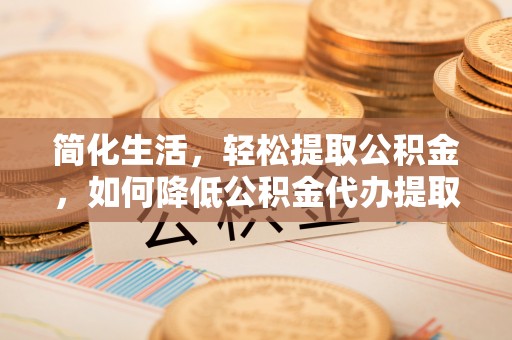 东湖简化生活，轻松提取公积金，如何降低公积金代办提取的费用？