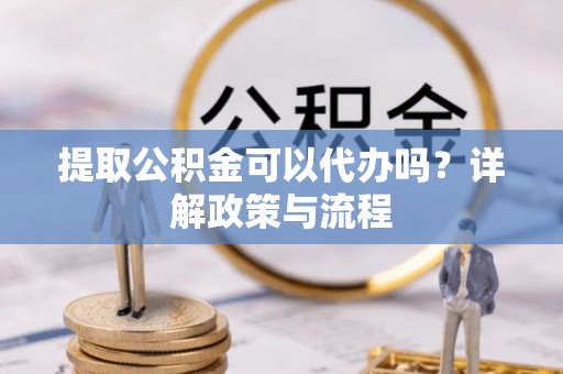 东湖提取公积金可以代办吗？详解政策与流程
