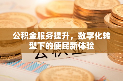 东湖公积金服务提升，数字化转型下的便民新体验