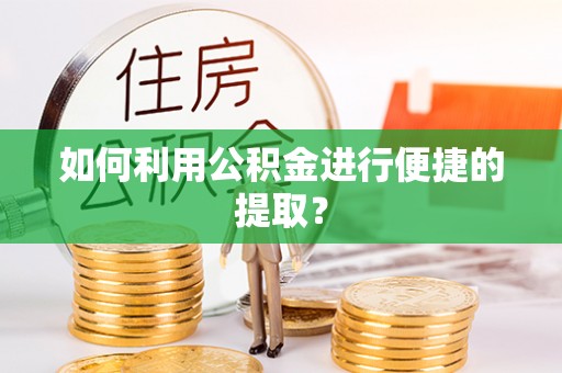 东湖如何利用公积金进行便捷的提取？